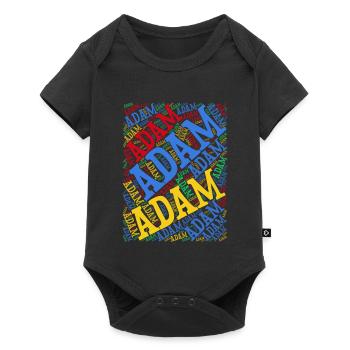 Adam t-shirt word cloud t-shirt gift idea - Baby Premium short-sleeve bodysuit - black - Front