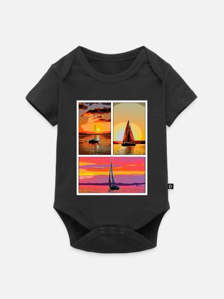 Schleier - Baby Premium Kurzarmbody - Schwarz