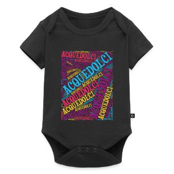 t-shirt Sicilia Acquedolci t-shirt word cloud t-shirt - Body à manches courtes Premium Bébé - noir - Devant
