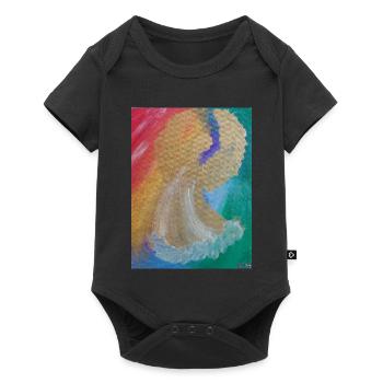 Rainbow Angel - Angel of Harmony - Angel Image - Baby Premium short-sleeve bodysuit - black - Front