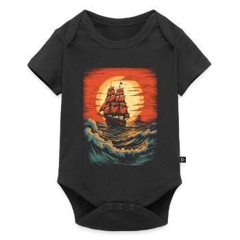 Sea Yacht - Body à manches courtes Premium Bébé - noir - Devant