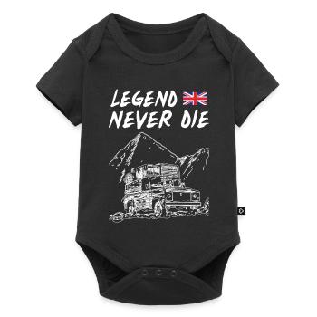 La légende de Landy ne meurt jamais - Body à manches courtes Premium Bébé - noir - Devant