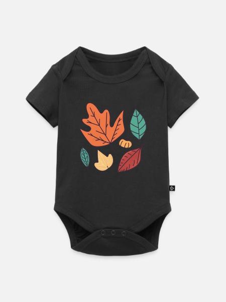 Fall Leaves: Embrace the Beauty of Autumn - Baby Premium short-sleeve bodysuit - black