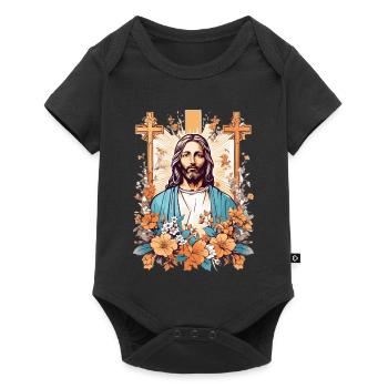 Mon Dieu - Body à manches courtes Premium Bébé - noir - Devant