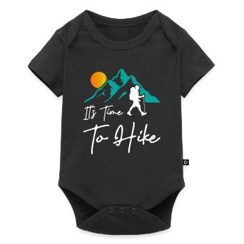 Its Time To Hike - Baby Premium short-sleeve bodysuit - black - Front