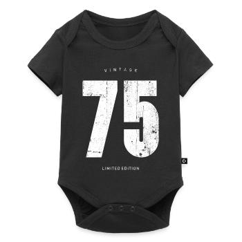 Vintage 75 Limited Edition Logo - Baby Premium short-sleeve bodysuit - black - Front