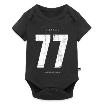 Vintage 77 Limited Edition - Baby Premium short-sleeve bodysuit - black - Front
