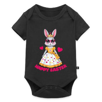 Easter Bunny Queen - Baby Premium short-sleeve bodysuit - black - Front