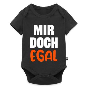 I don't care Statement Attitude Relax - Baby Premium short-sleeve bodysuit - black - Front