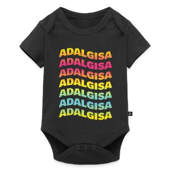 Adalgisa tshirt text wave effect t-shirt- - Baby Premium short-sleeve bodysuit - black - Front