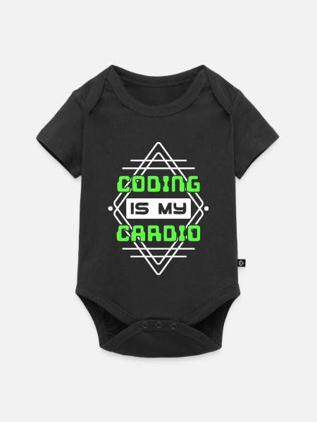 Developer Statement Code Skripting Webentwickler - Baby Premium Kurzarmbody - Schwarz