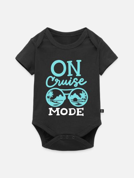 Kreuzfahrt Urlaub - Baby Premium Kurzarmbody - Schwarz