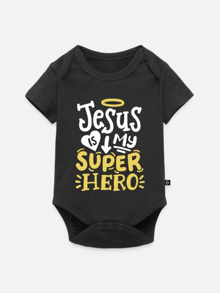 Christlich Glaube Religiös - Baby Premium Kurzarmbody - Schwarz