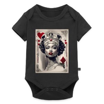 Cyberpunk fantastique de la Reine de Cœur IV - Body à manches courtes Premium Bébé - noir - Devant