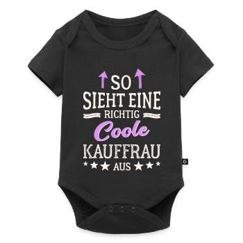 So sieht eine richtig coole Kauffrau aus - Baby Premium Kurzarmbody - Schwarz - Vorne