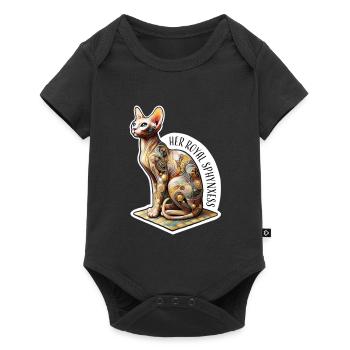 Sphynxess, Artistic Spynx Cat - Baby Premium short-sleeve bodysuit - black - Front
