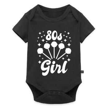 Filles des années 80 - Body à manches courtes Premium Bébé - noir - Devant