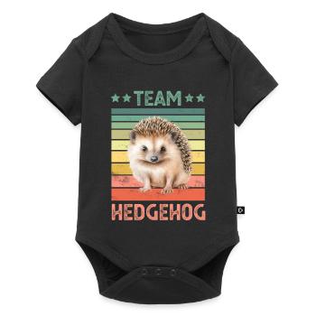 Igel - Baby Premium Kurzarmbody - Schwarz - Vorne