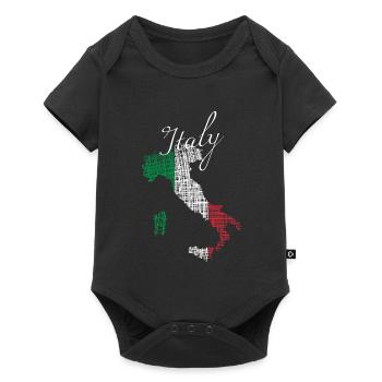 Italienische Silhouette mit Script - Baby Premium Kurzarmbody - Schwarz - Vorne