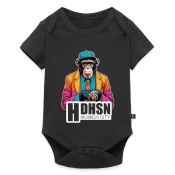 Haidhausen - For stylish Munich residents - Baby Premium short-sleeve bodysuit - black - Front