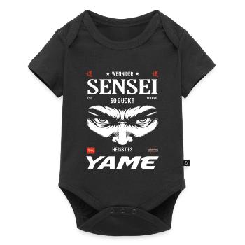 Sensei Böse Blick – Yame Design - Baby Premium Kurzarmbody - Schwarz - Vorne