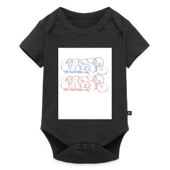 Lettrage graffiti artistique Paris - Body à manches courtes Premium Bébé - noir - Devant