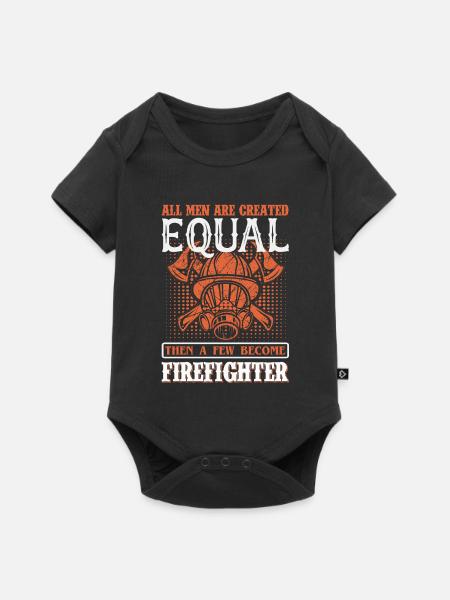 Feuerwehrmann - Baby Premium Kurzarmbody - Schwarz