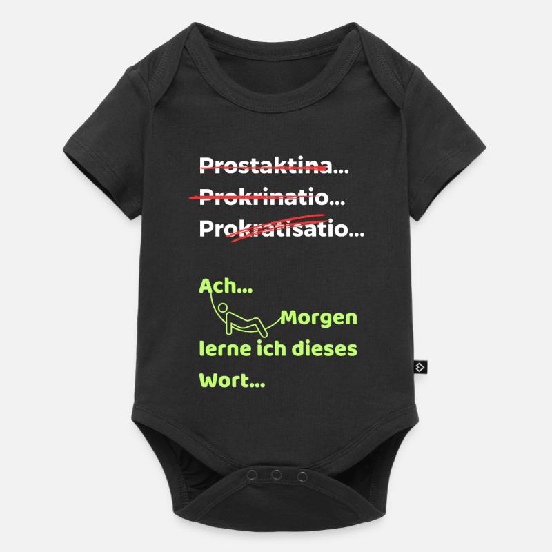 Procrastination Joke Funny Saying Hammock - Baby Premium short-sleeve bodysuit - black