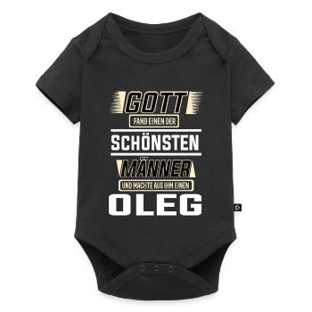 Oleg the Most Beautiful Man Shaped by God Design - Baby Premium short-sleeve bodysuit - black - Front