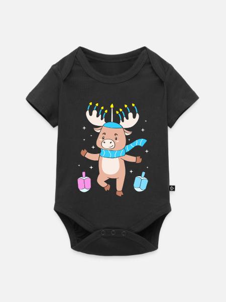 Hanukkah Chanukkah Hanukah - Baby Premium Kurzarmbody - Schwarz