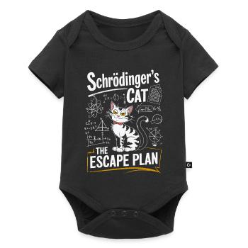 Schrödinger Cat The Escape Plan - Baby Premium short-sleeve bodysuit - black - Front