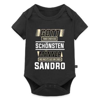 Sandro the Most Beautiful Man Shaped by God Design - Baby Premium short-sleeve bodysuit - black - Front