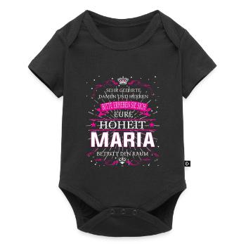 Eure Hoheit Maria betritt den Raum - Baby Premium Kurzarmbody - Schwarz - Vorne