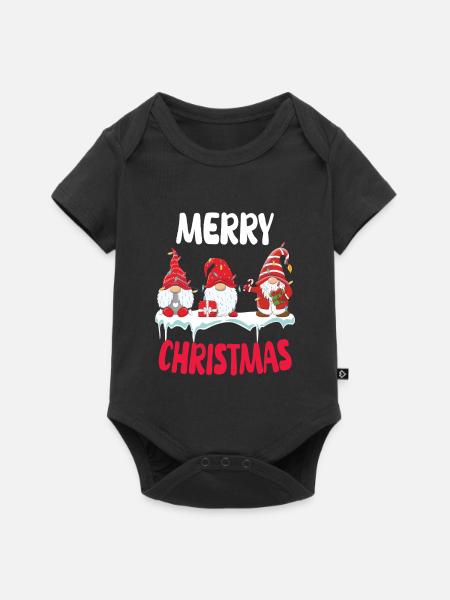 Gnomische Weihnachtstruppe - Baby Premium Kurzarmbody - Schwarz