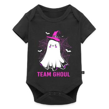 Halloween Gender Reveal Team Girl - Baby Premium short-sleeve bodysuit - black - Front