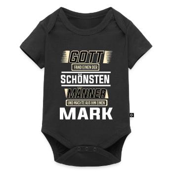 Mark the Most Beautiful Man of God Shaped Design - Baby Premium short-sleeve bodysuit - black - Front
