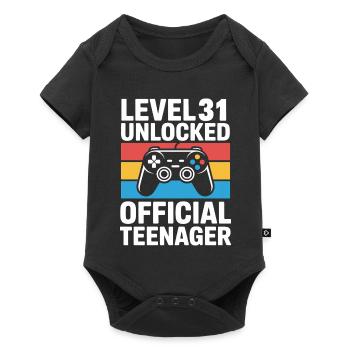 Level 31 Unlocked Official Teenager - Baby Premium short-sleeve bodysuit - black - Front