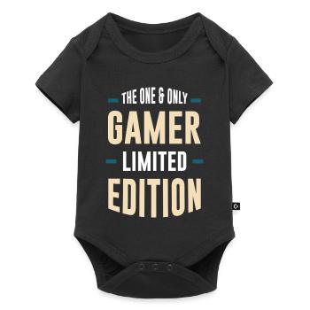 Gamer Limited Edition – Unique Typography - Baby Premium short-sleeve bodysuit - black - Front