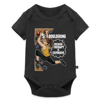 Bloc au lieu de thérapie – Chemise drôle d’escalade - Body à manches courtes Premium Bébé - noir - Devant