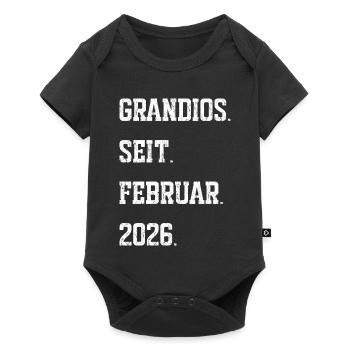 Naissance : février 2026 - Body à manches courtes Premium Bébé - noir - Devant
