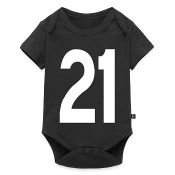 Numéro 21 - Body à manches courtes Premium Bébé - noir - Devant