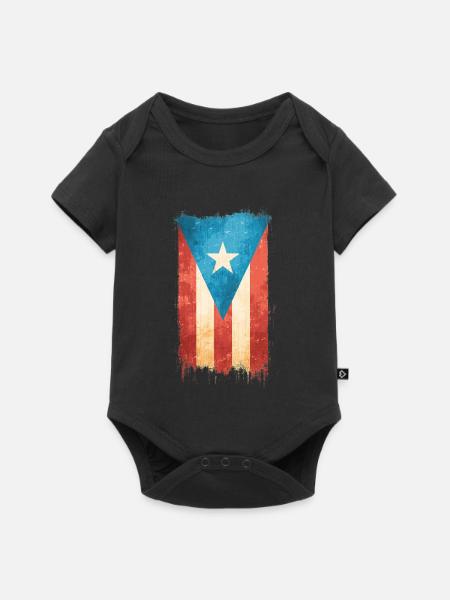Puerto Rico - Baby Premium Kurzarmbody - Schwarz
