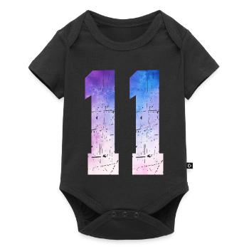 Issue 11 – 11th Anniversary Gift - Baby Premium short-sleeve bodysuit - black - Front