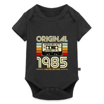 1985 Cassette Retro Légende Hits - Body à manches courtes Premium Bébé - noir - Devant