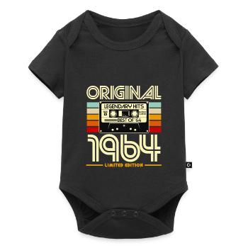 Original 1964 Retro Cassette - Baby Premium short-sleeve bodysuit - black - Front
