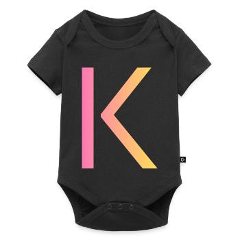 K - Baby Premium Kurzarmbody - Schwarz - Vorne