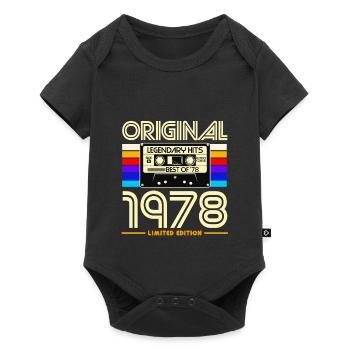 Original 1978 Cassette Retro - Baby Premium short-sleeve bodysuit - black - Front