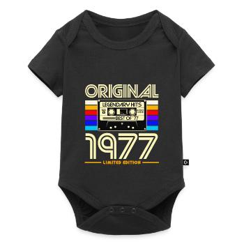 Original 1977 Retro Cassette - Body à manches courtes Premium Bébé - noir - Devant