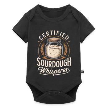 Chuchoteur certifié de levain - Body à manches courtes Premium Bébé - noir - Devant