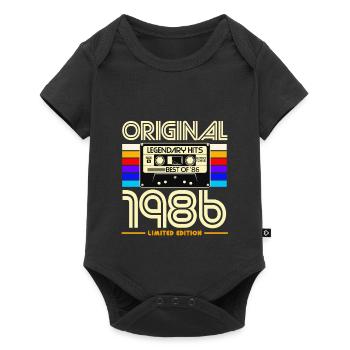 Original 1986 Édition limitée Cassette rétro - Body à manches courtes Premium Bébé - noir - Devant